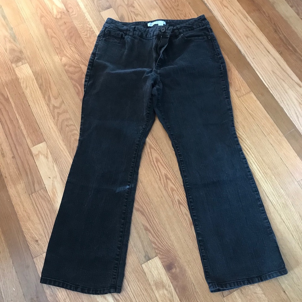 Black denim jeans